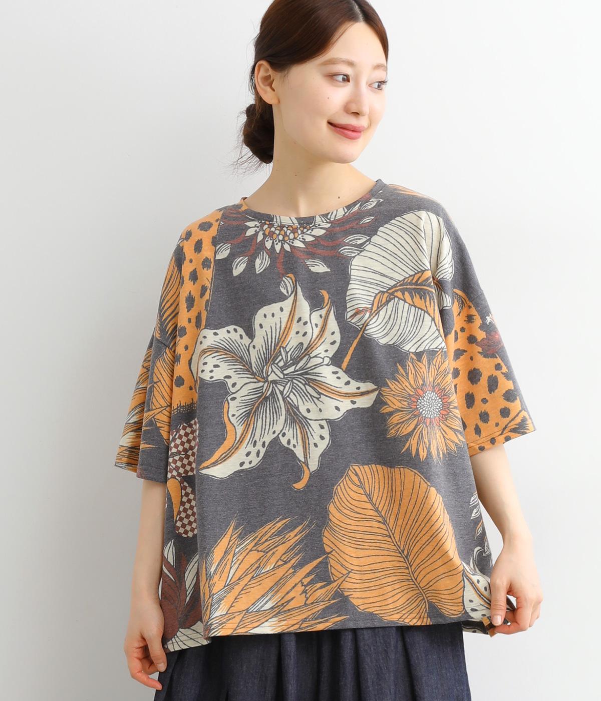 ドルマン半袖Tシャツ(ネイビー-ONESIZE)