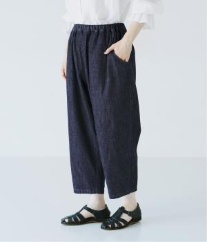 別注｜着丈選べる　甘撚りコットンリネンデニムよくばりパンツ(インディゴ-F)