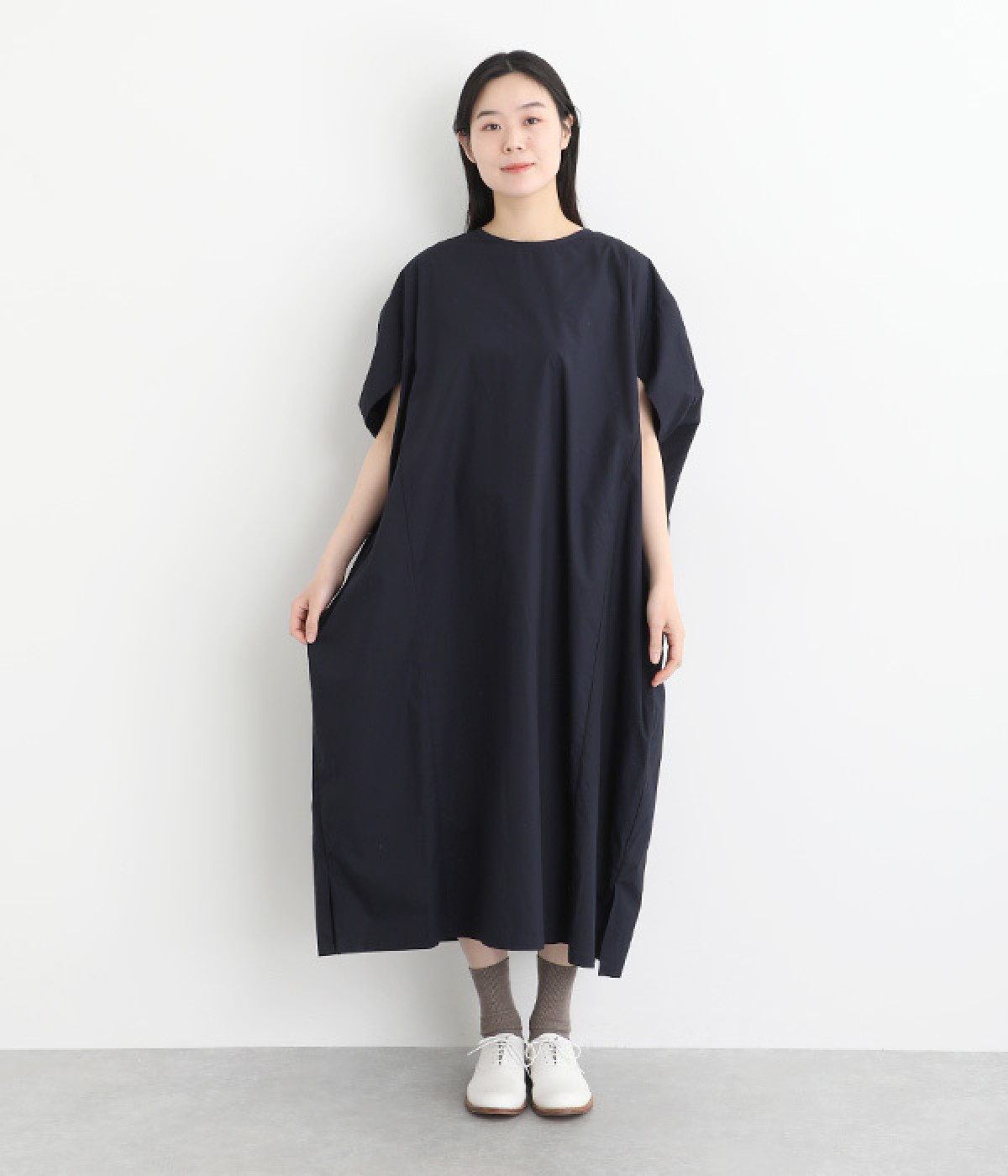エアーフロータイプライター脇切替ピッグワンピース(ネイビー-ONESIZE)
