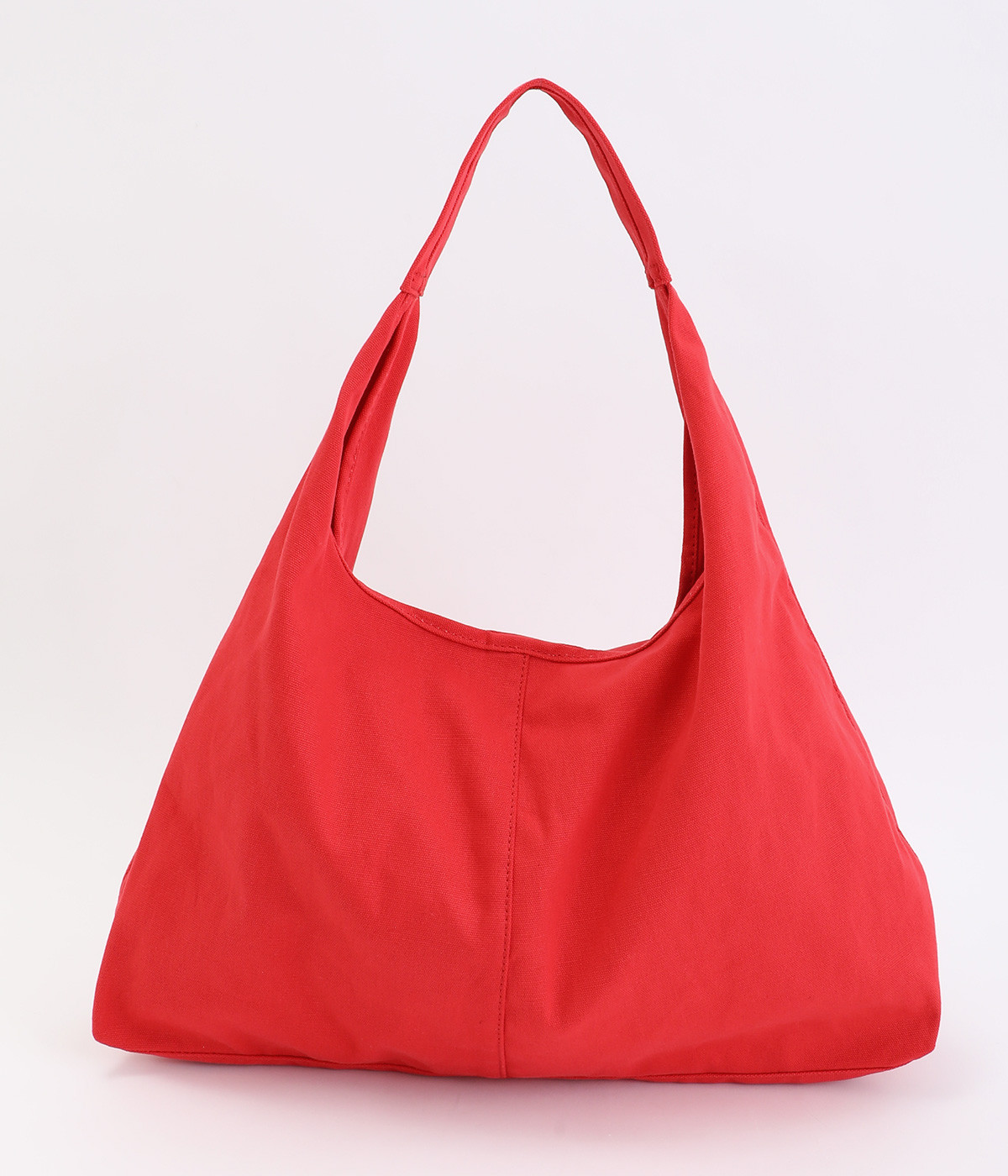 コットントライアングルバッグ　L(レッド-ONESIZE)