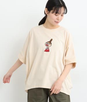 リブ付き ミイ刺繍ドルマンプルオーバー