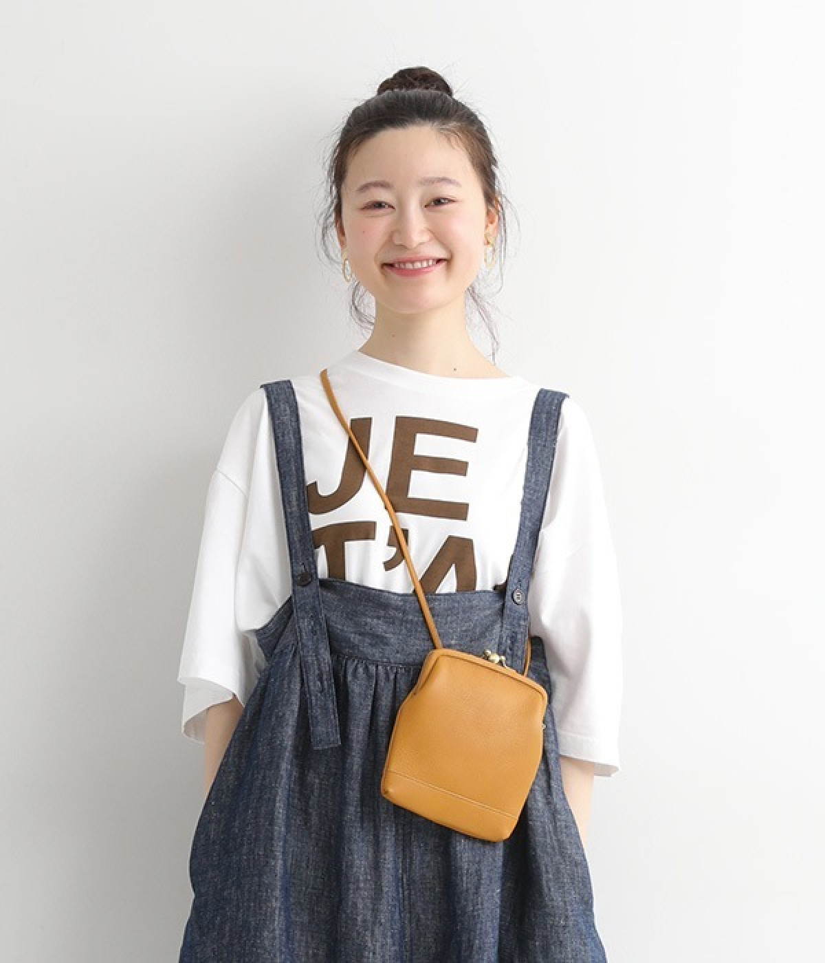 itsu　mono　ふたごがま口ポシェット(マスタード-ONESIZE)