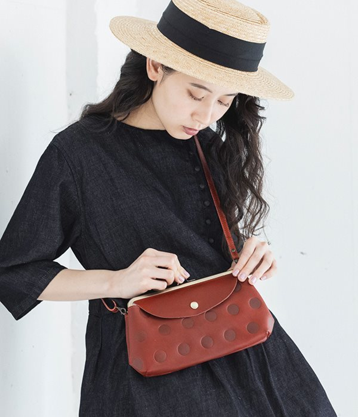キャンディルーフ がま口お財布ポシェット(チェリーレッド-ONESIZE)