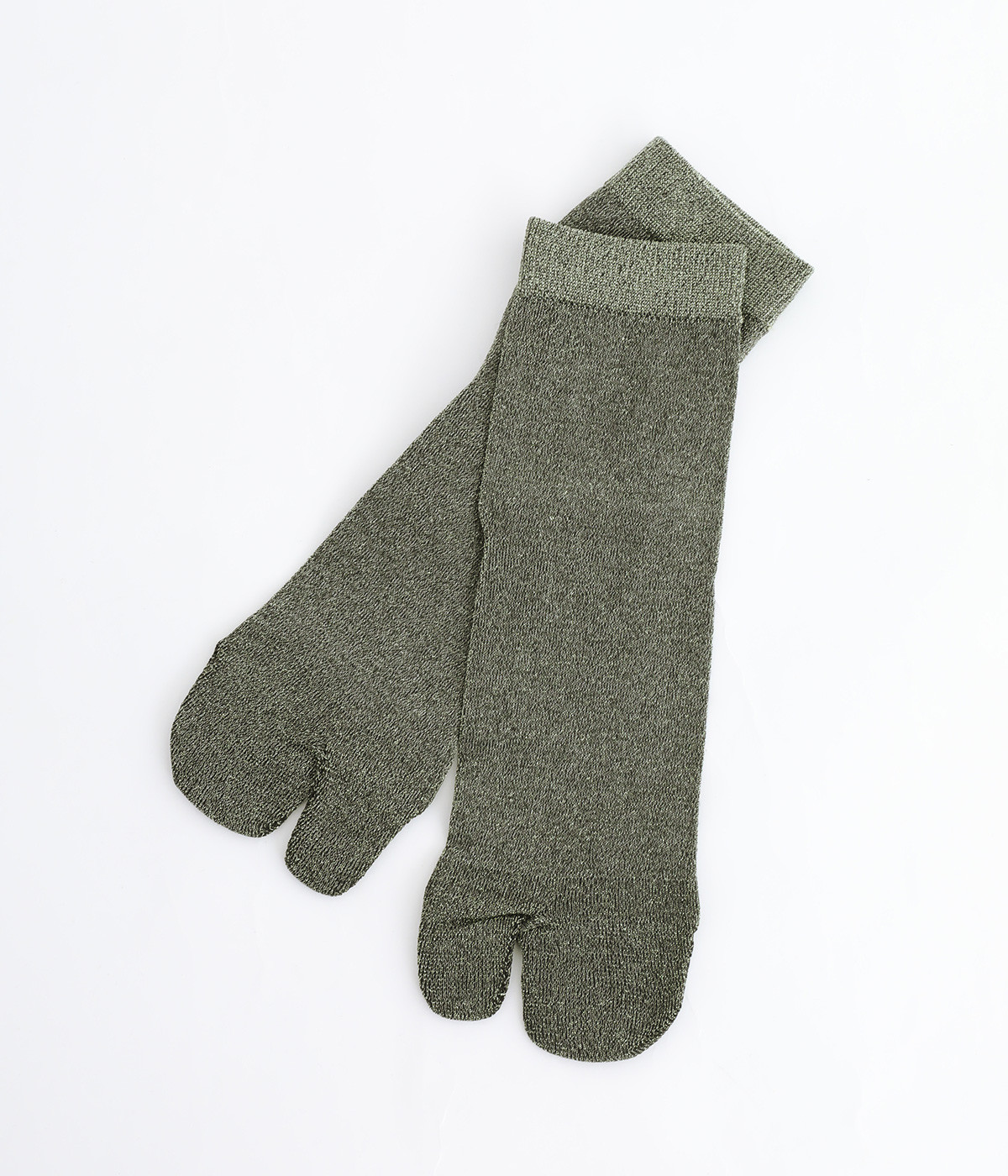 SHEER COLOUR LAME TABI SOCKS(チャコール-ONESIZE)