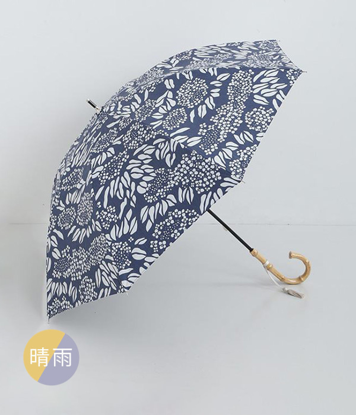 和柄晴雨兼用傘　長傘(あじさい-ONESIZE)