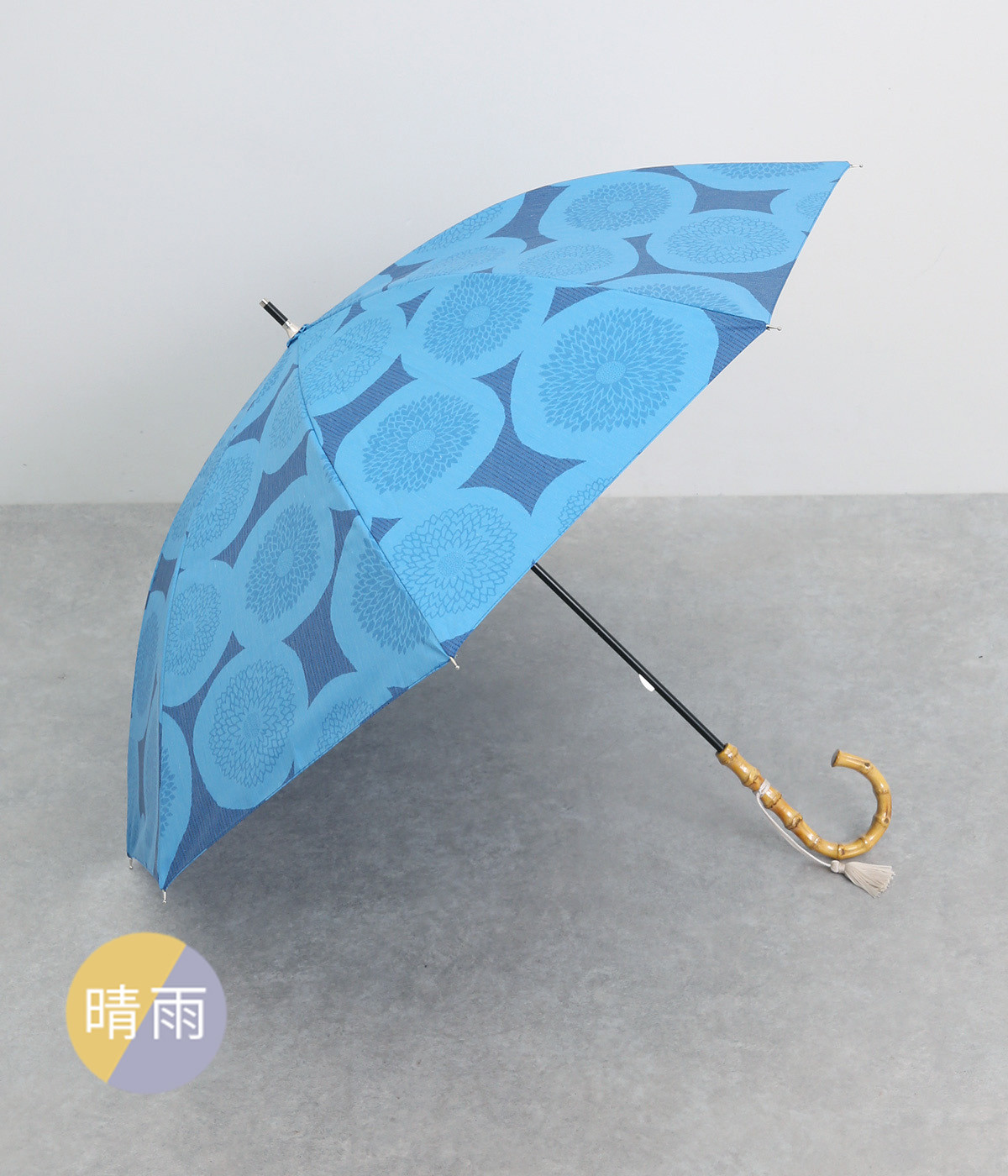 和柄晴雨兼用傘　長傘(ピンポンマム-ONESIZE)
