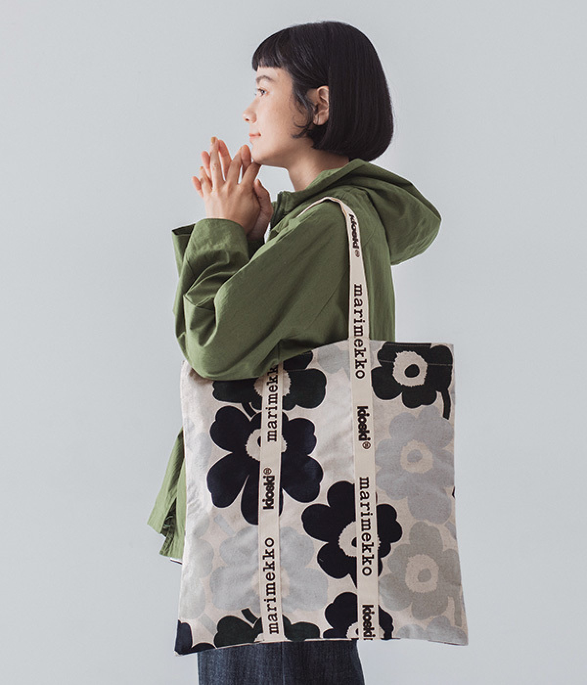 【日本限定】kioski Carrier Midi Unikko トートバッグ　(ブルー-ONESIZE)