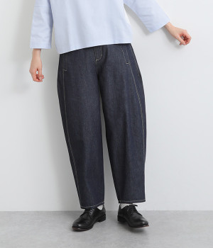 8ozデニムダーツパンツ(ネイビー-ONESIZE)