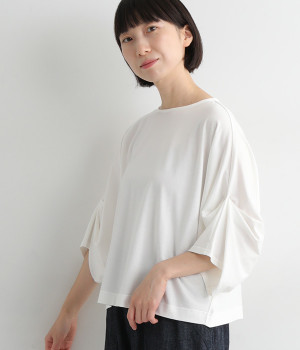 ドルマンタックスリーブ　Tシャツ(オフホワイト-ONESIZE)
