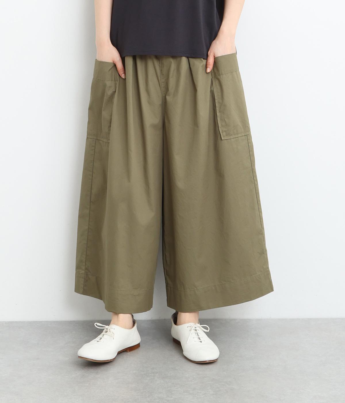 コットンライトツイルサイドポケットパンツ(カーキ-ONESIZE)