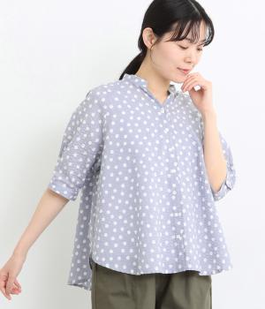 リップルドットスキッパーブラウス