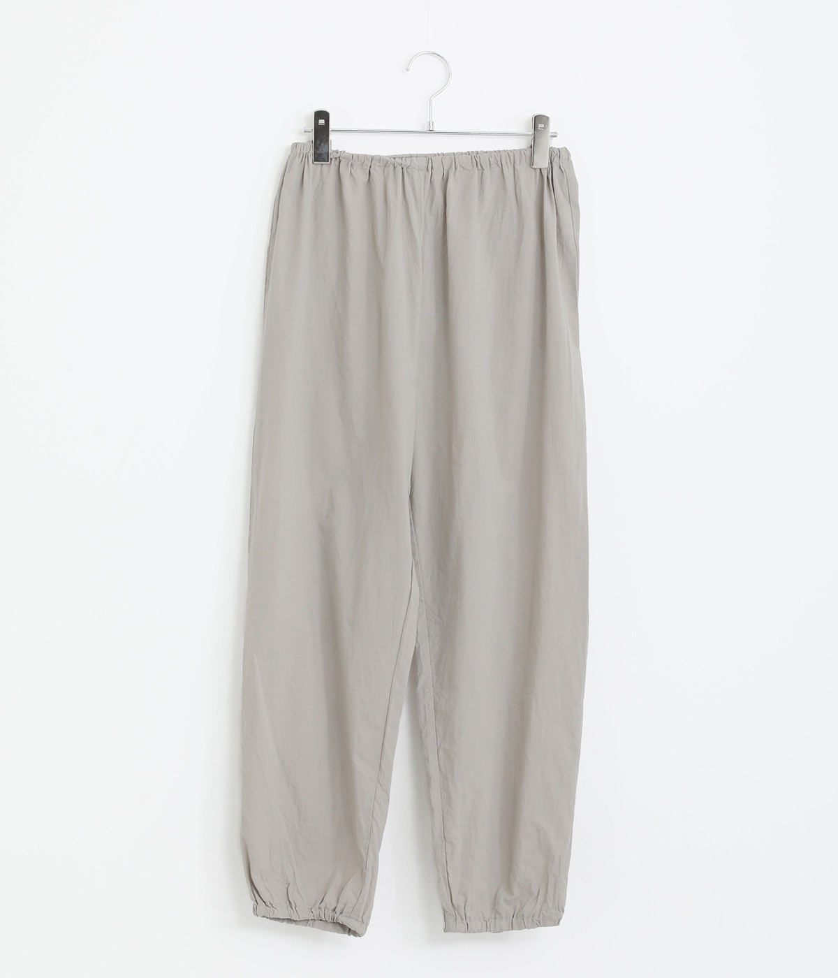 コットンローン裾ゴムペチパンツ(グレー-ONESIZE)