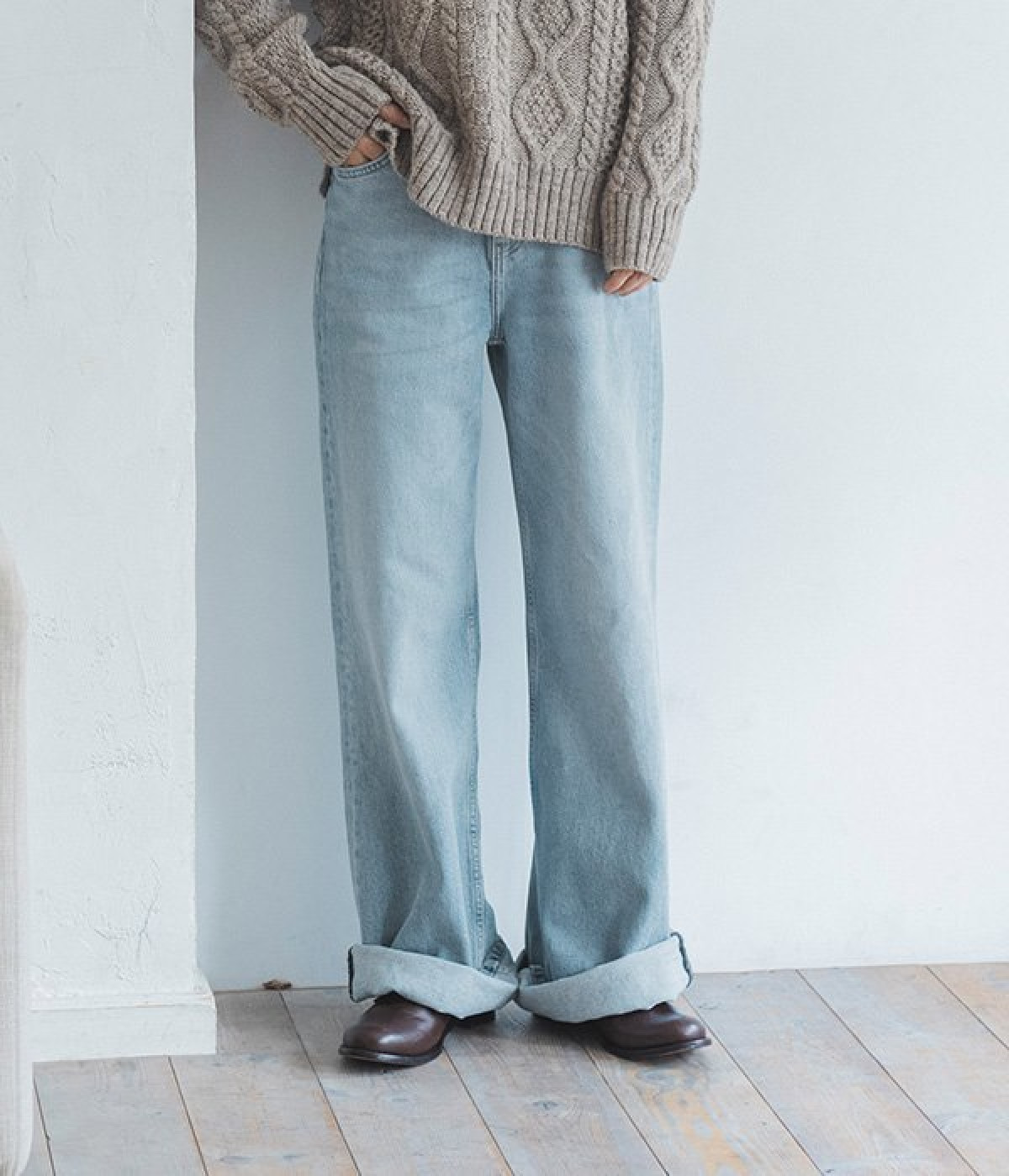 ODIN　WIDE　LEG　FIT(ライトブルー-27)