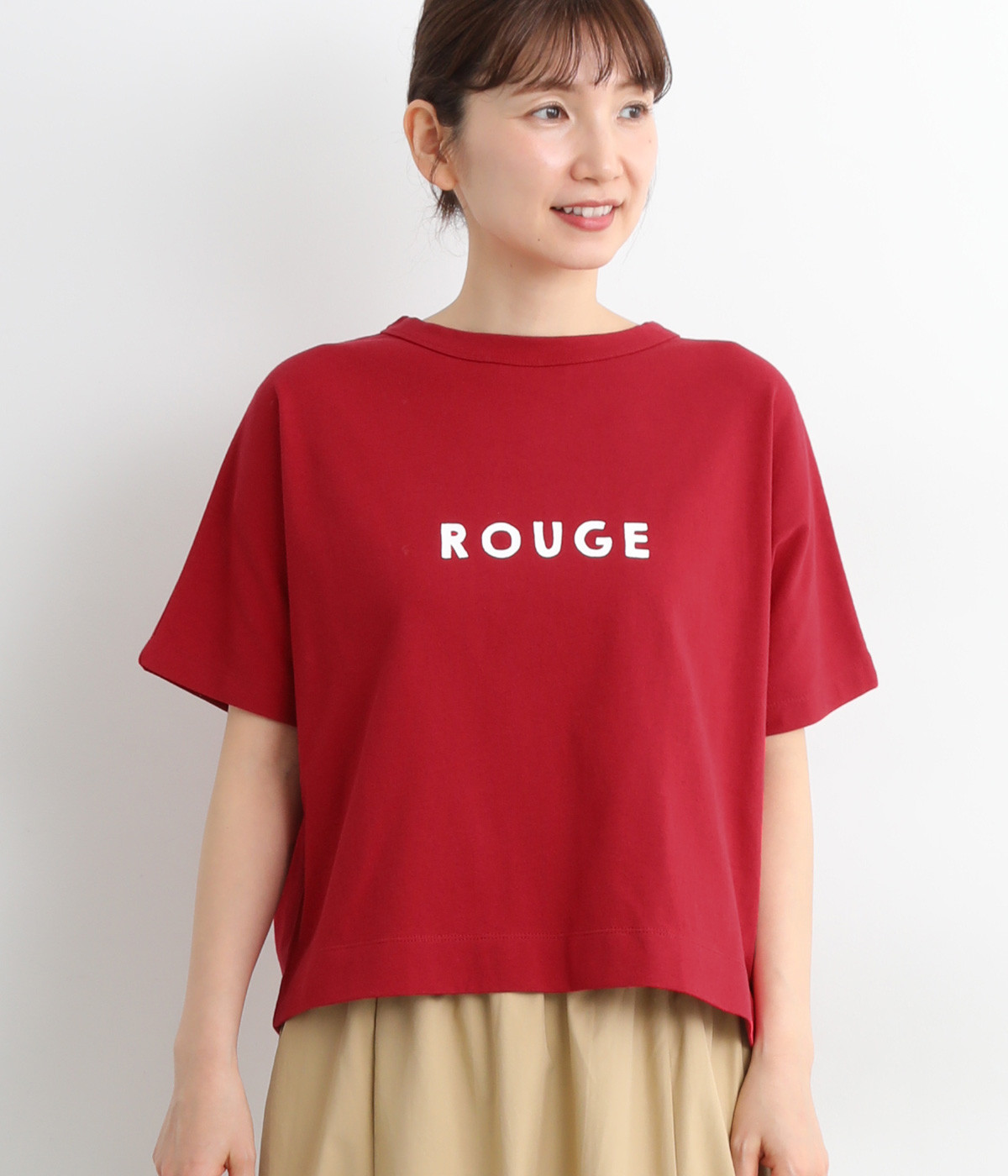 Cloche USコットンアソートロゴT(レッド-ONESIZE)