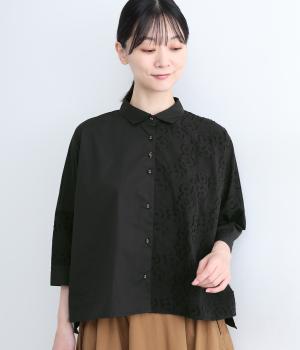 Ciel misc　6分袖シャツ(ブラック-ONESIZE)