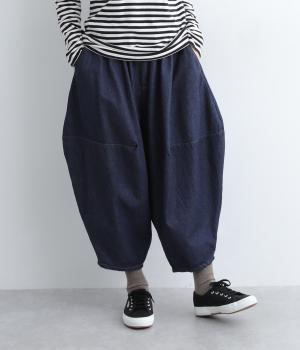コットンデニムポインテッドパンツ(ワンウォッシュ-2)