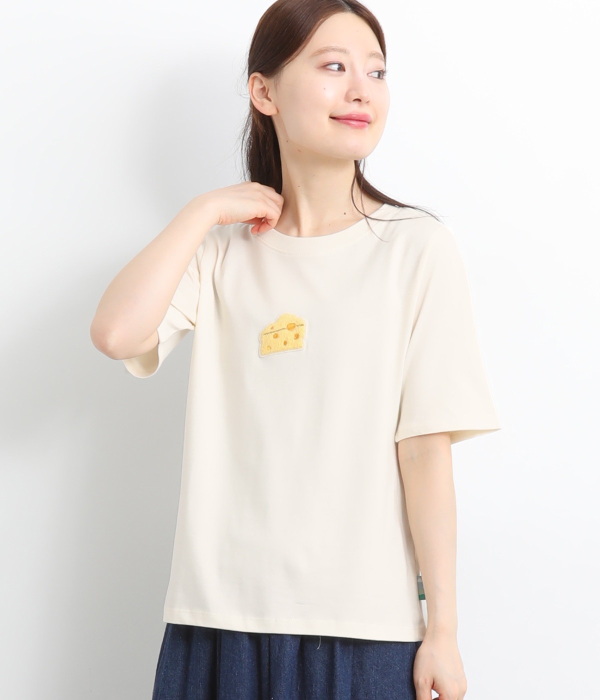 コットンアニマルパークワッペンTシャツ(キナリ-L)