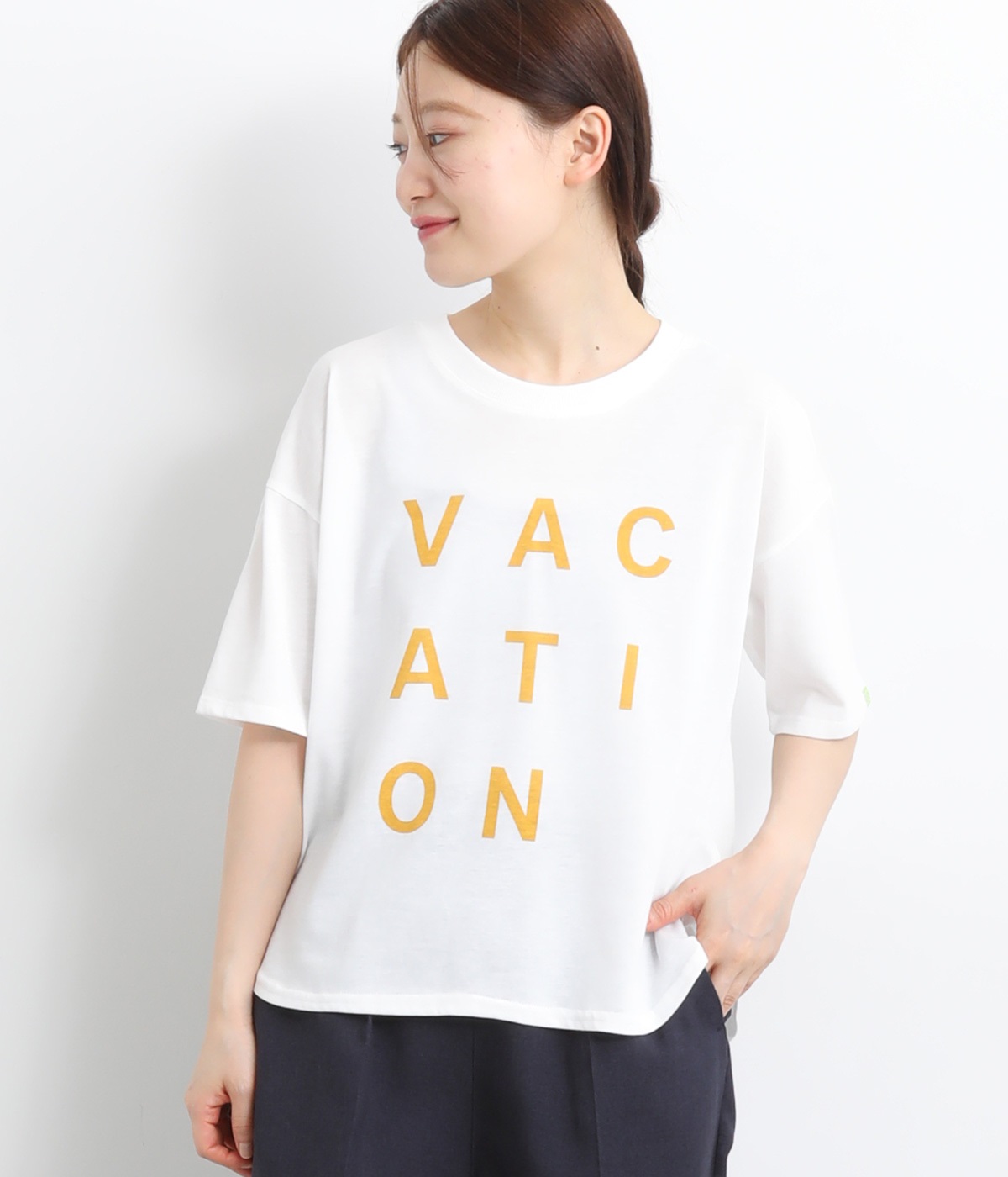 BIGロゴプリントTシャツ(オフB/バケーション-L)