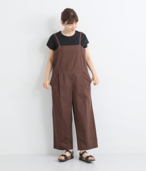 リラックスワイドサロペット
