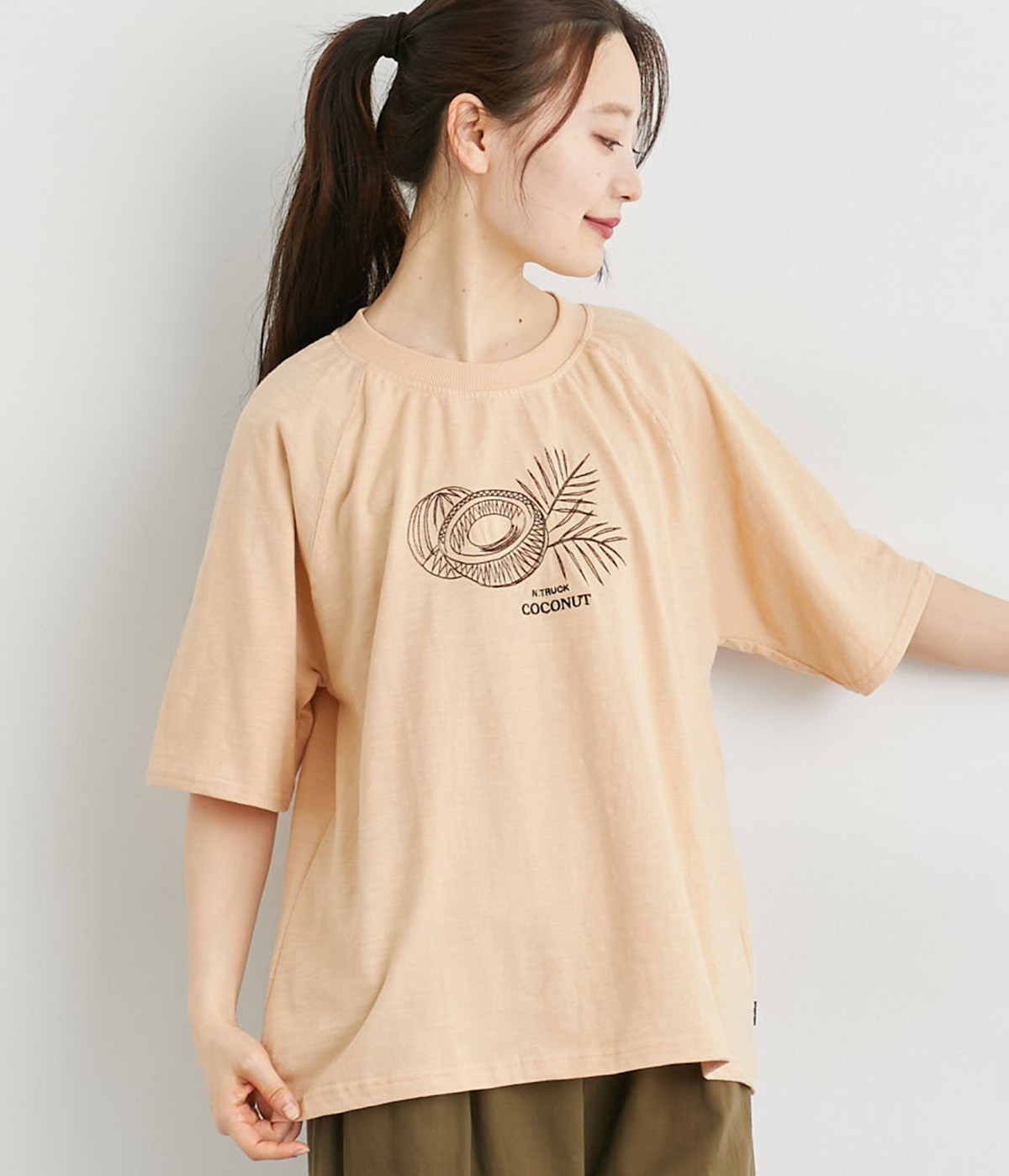 ココナッツTシャツ(オレンジ-L)