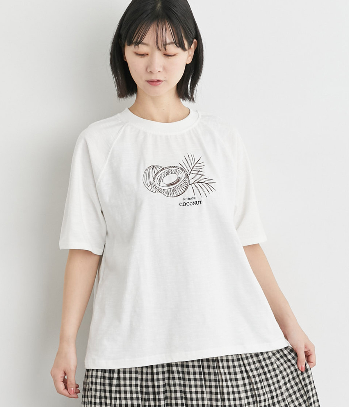 ココナッツTシャツ(オフホワイト-L)