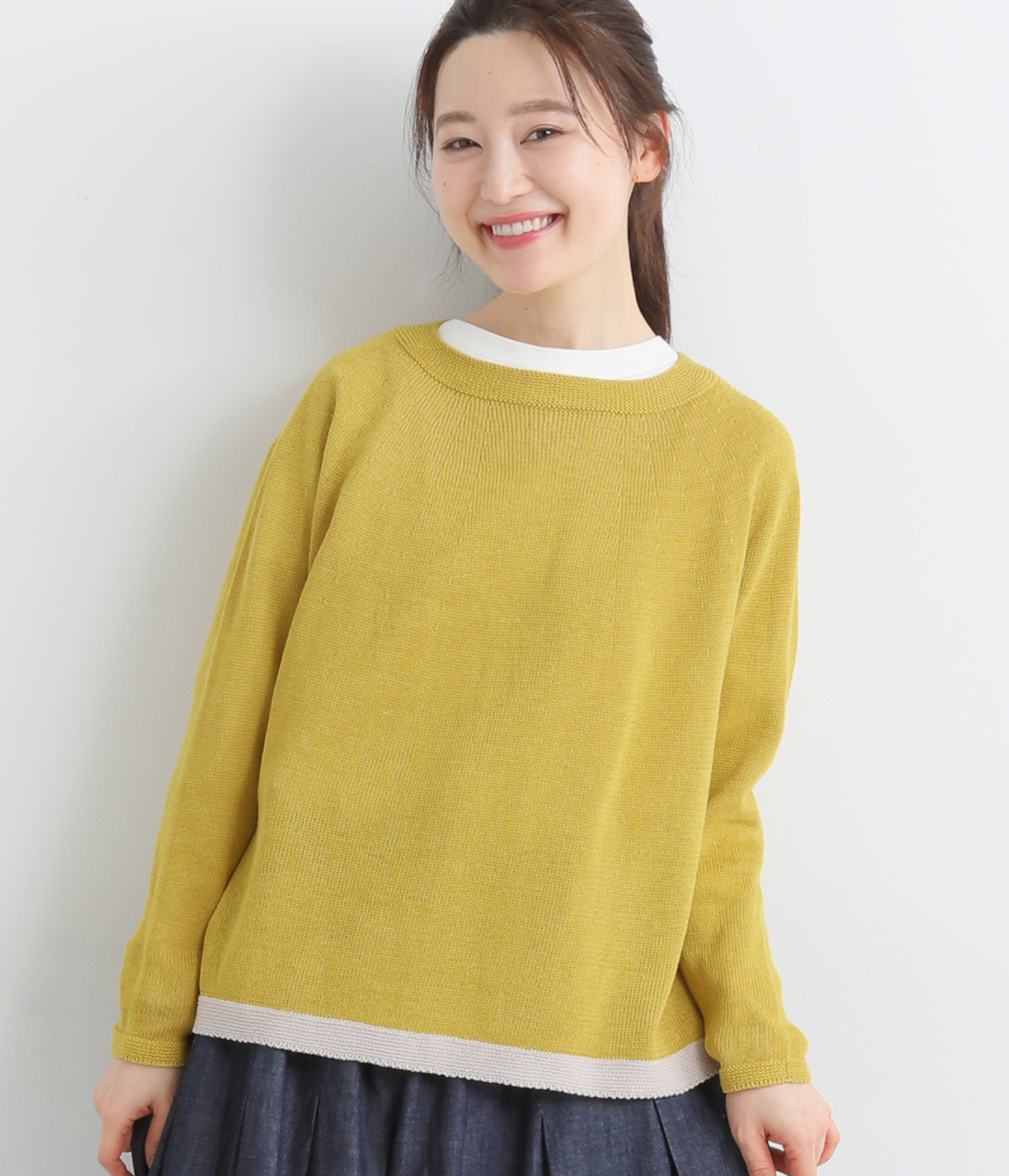 ホールガーメント　ギマ2wayカーディガン(イエロー-ONESIZE)