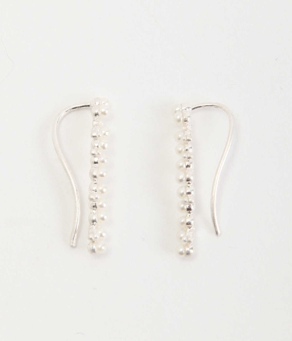 小粒パールピアス(シルバー-ONESIZE)