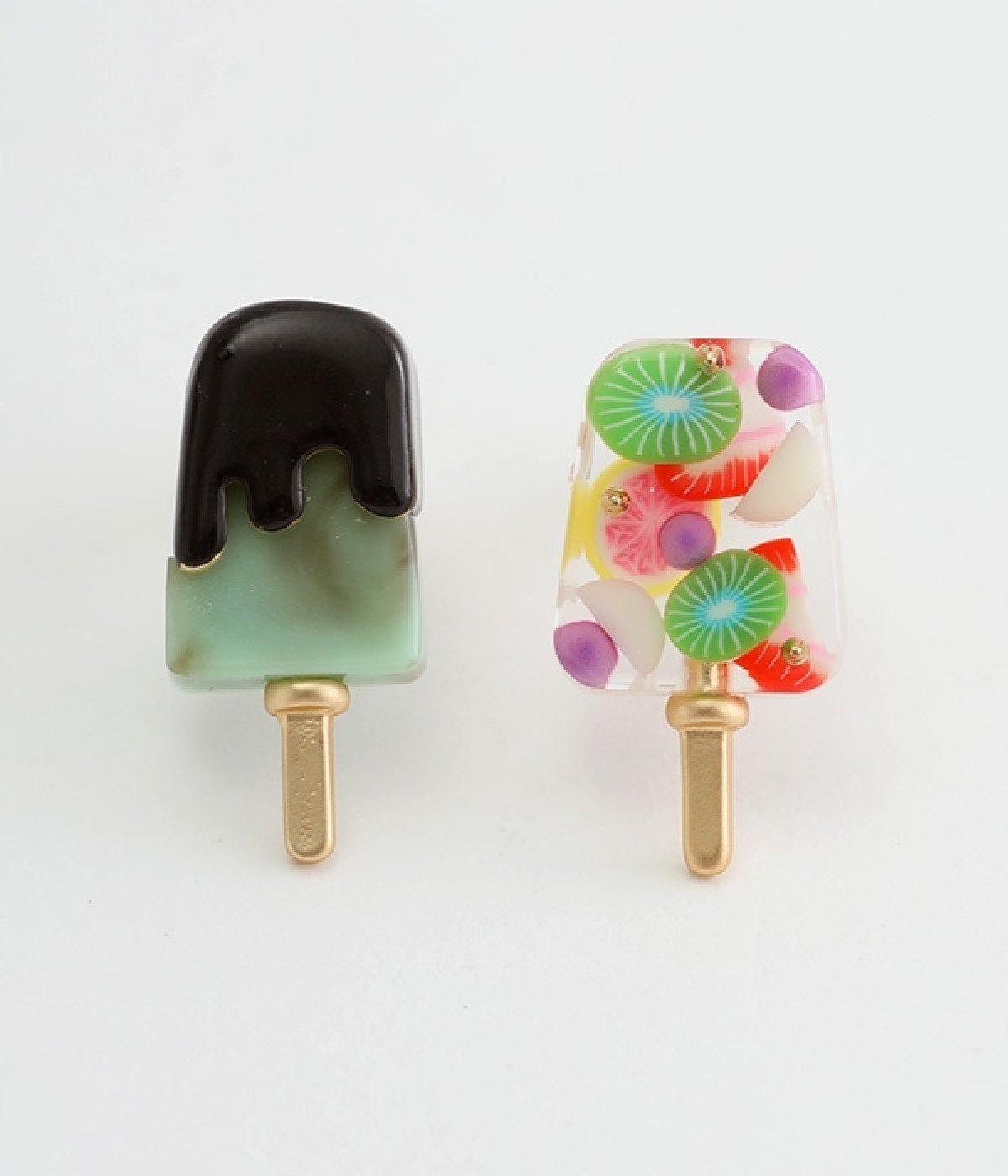 アイスキャンディのピアス(ゴールド-ONESIZE)