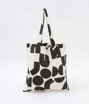 アートプリントトートバック(ダークグレー-ONESIZE)