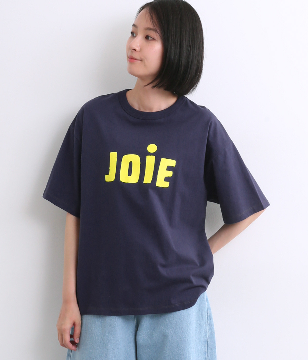 JOIEロゴプリントＴシャツ(ネイビー-ONESIZE)