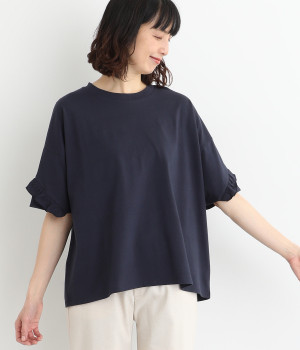 バックフリルワイドＴシャツ