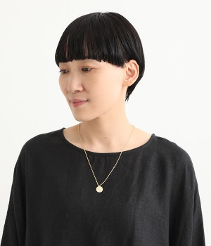 ボタニカルプレート　ネックレス