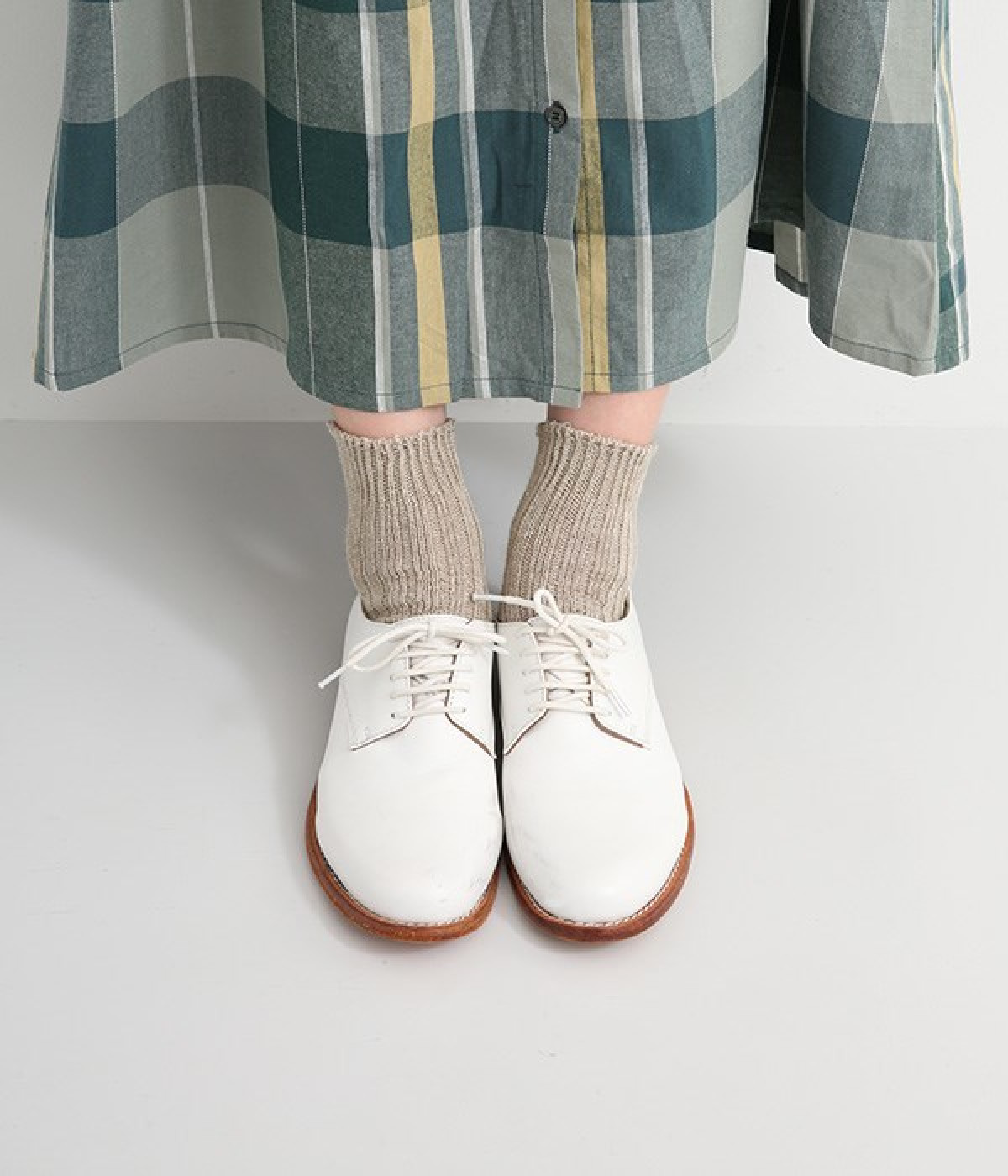 シャインソックス　basic(サンドベージュ-ONESIZE)