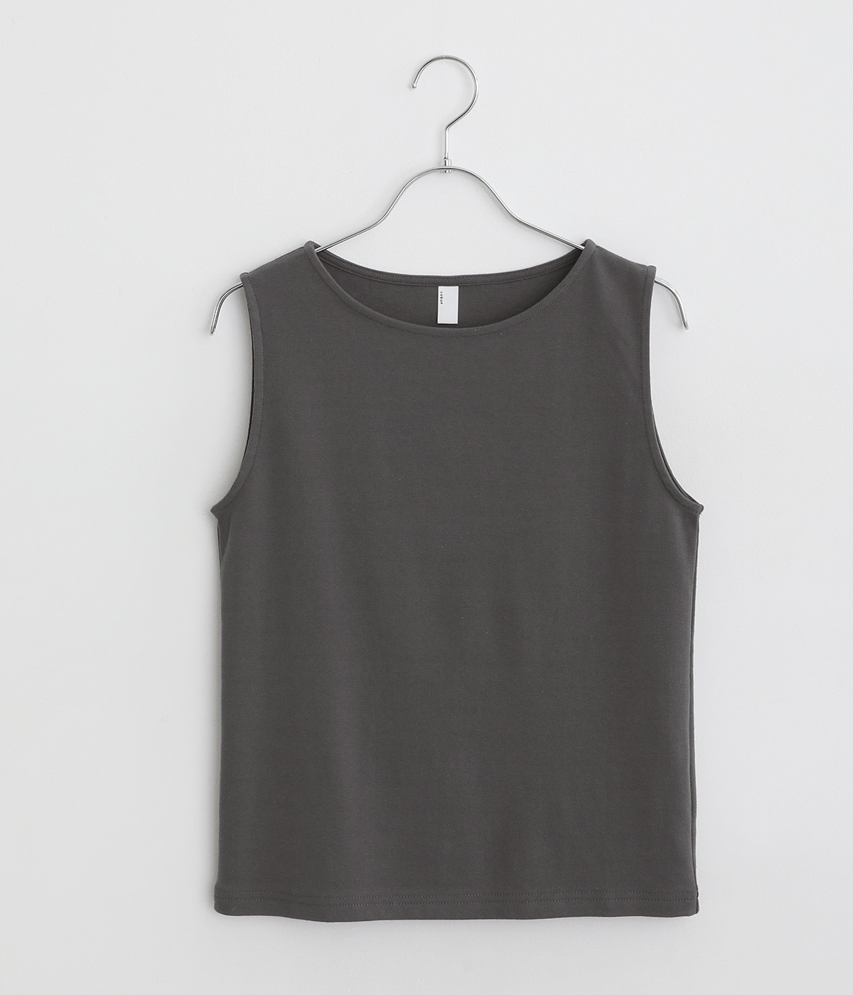 【made in japan】コットンフライスタンクトップ(チャコール-ONESIZE)