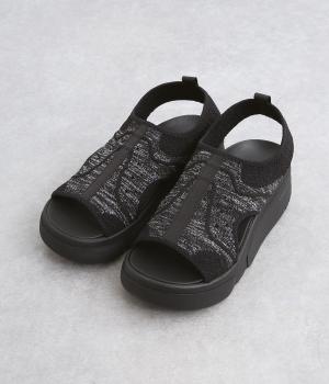 厚底ニットサンダル