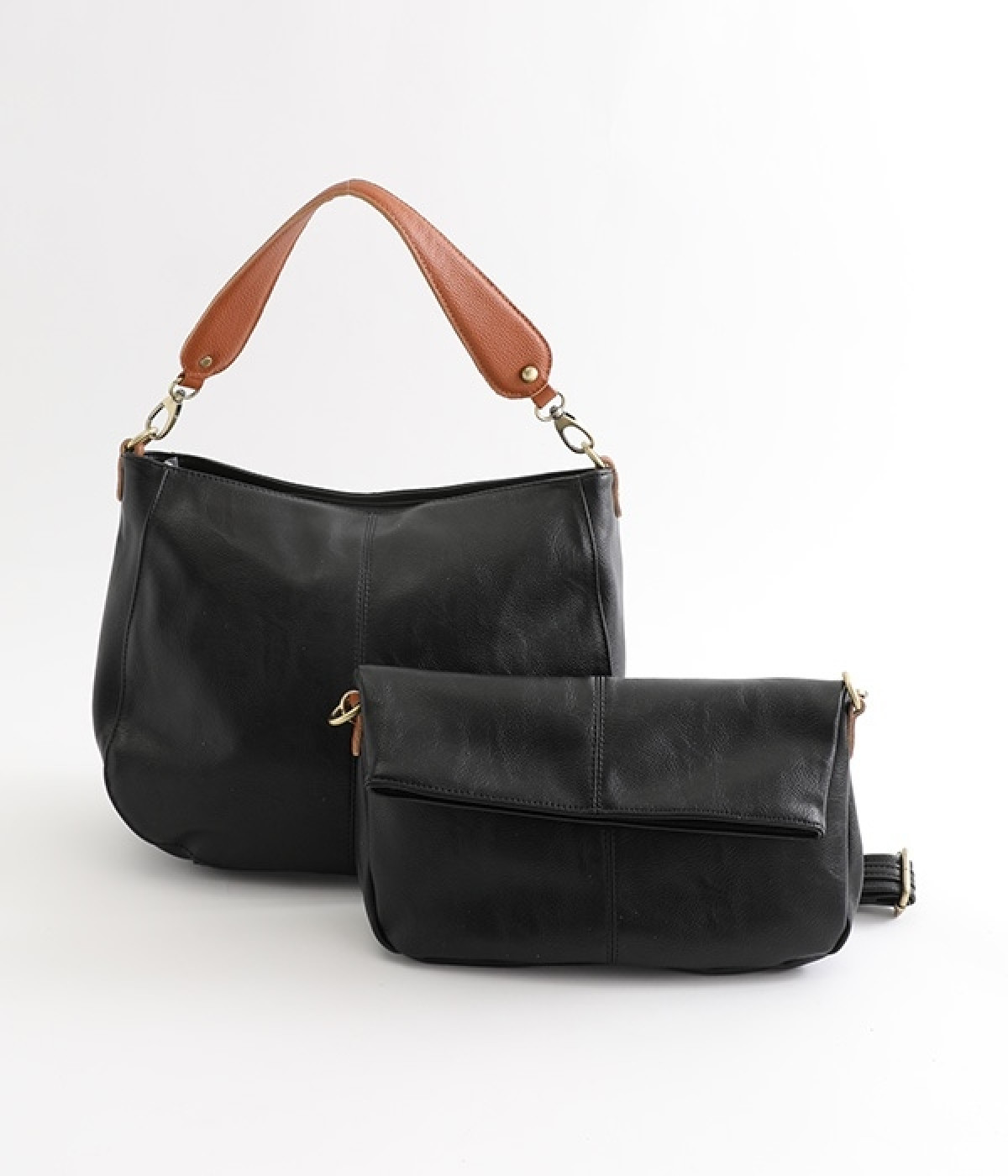 3WAYワンショルダーバッグ　バッグインバッグ付き　(ブラック-ONESIZE)