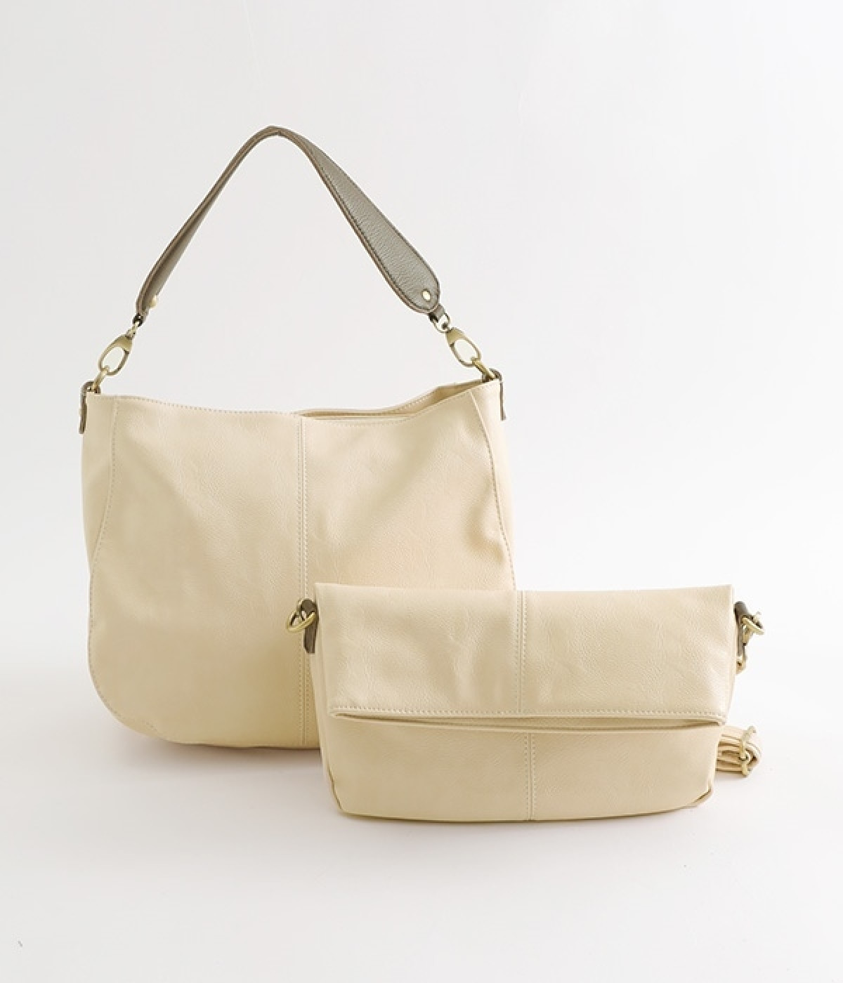 3WAYワンショルダーバッグ　バッグインバッグ付き　(アイボリー-ONESIZE)
