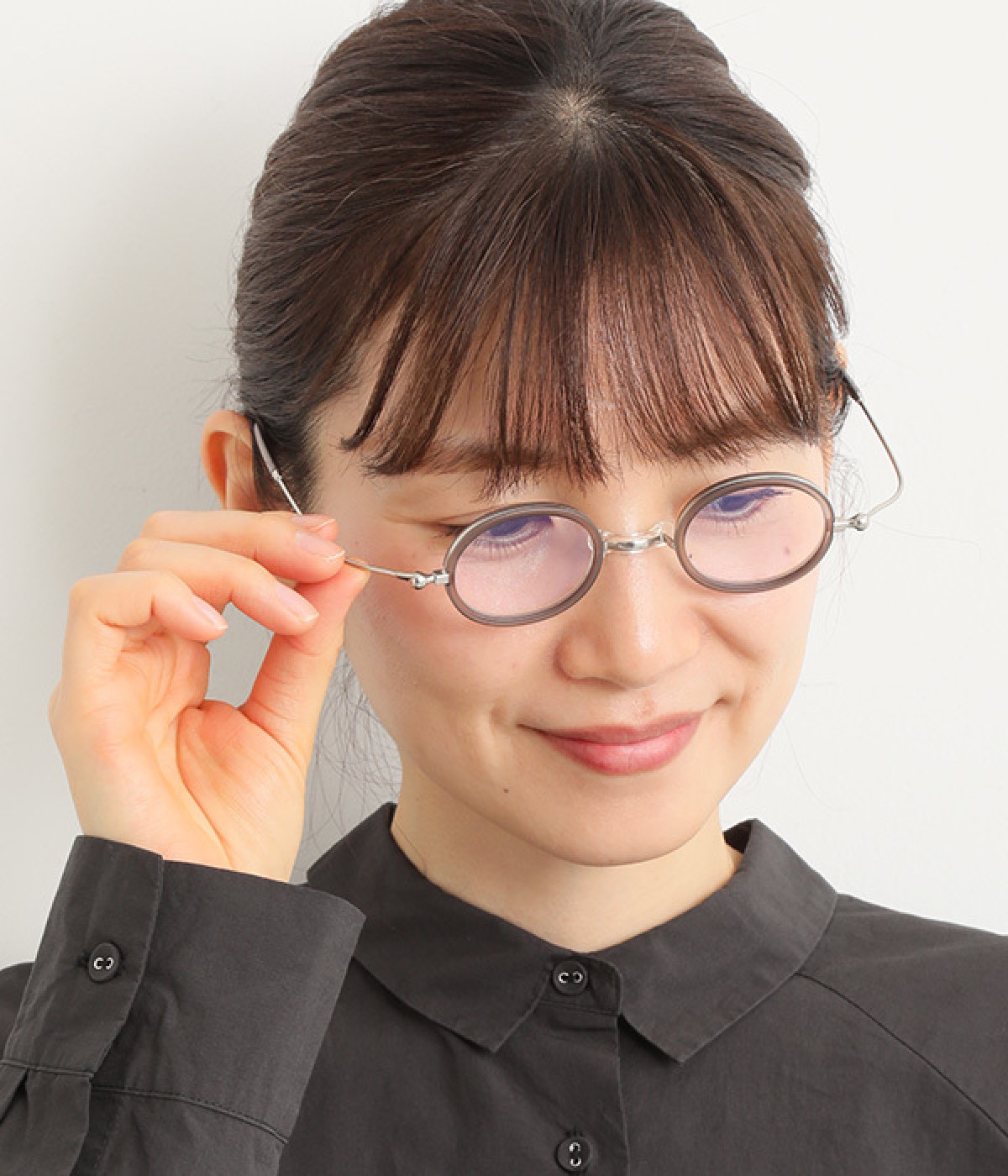 リーディンググラス　3D　SI-11(スモーククリアマット×シルバーマット-100)