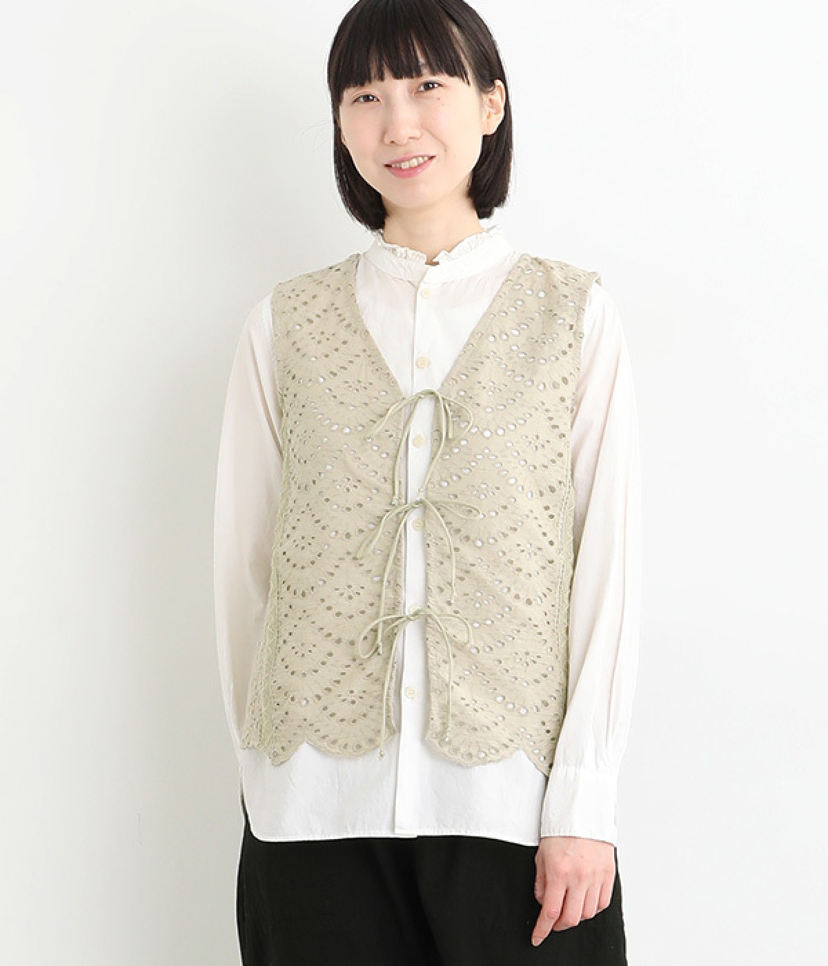 【Shanti Shanti】コットンシフリーリカーモ2wayトップス(オリーブ-ONESIZE)