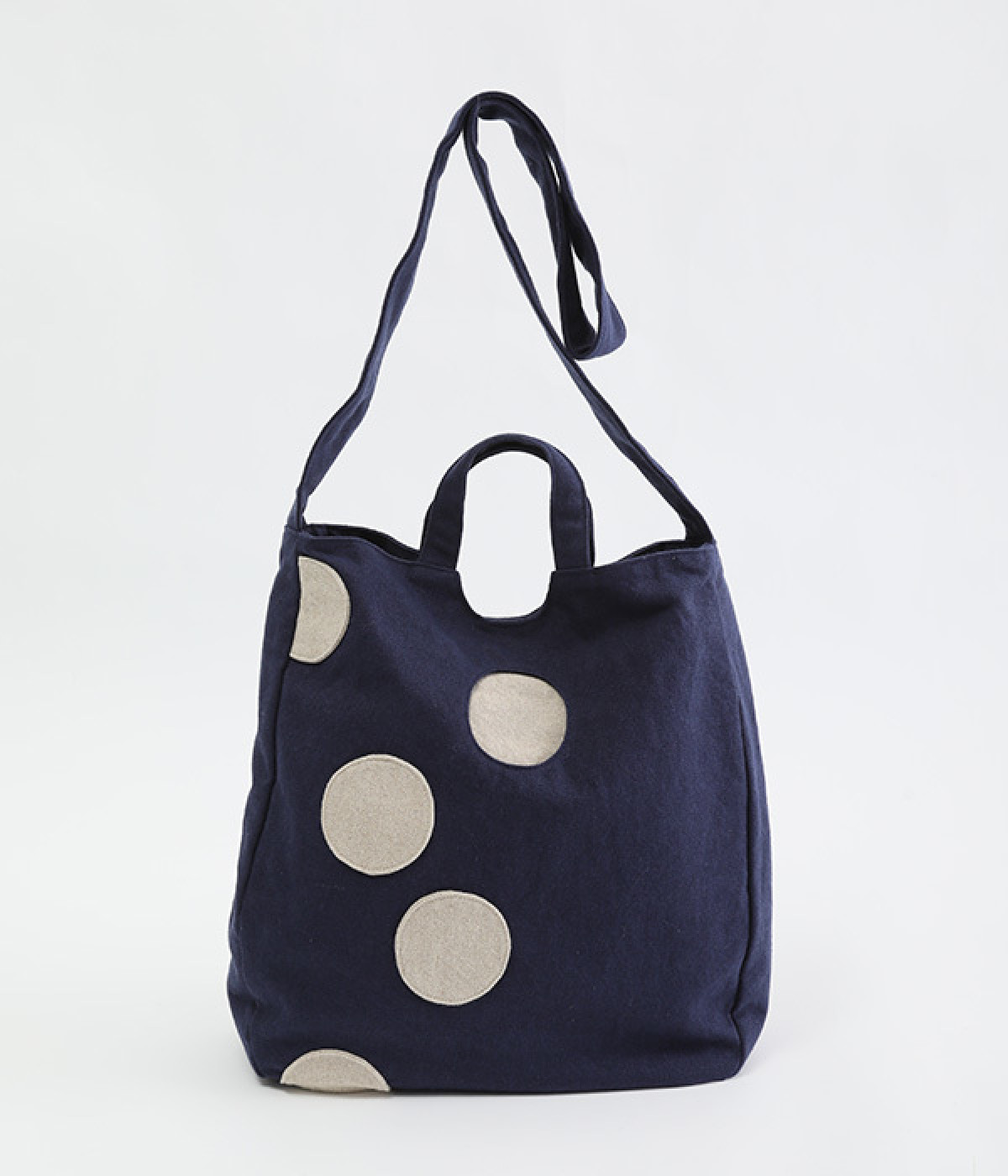 Random dots 2WAY バッグ(ネイビー-ONESIZE)