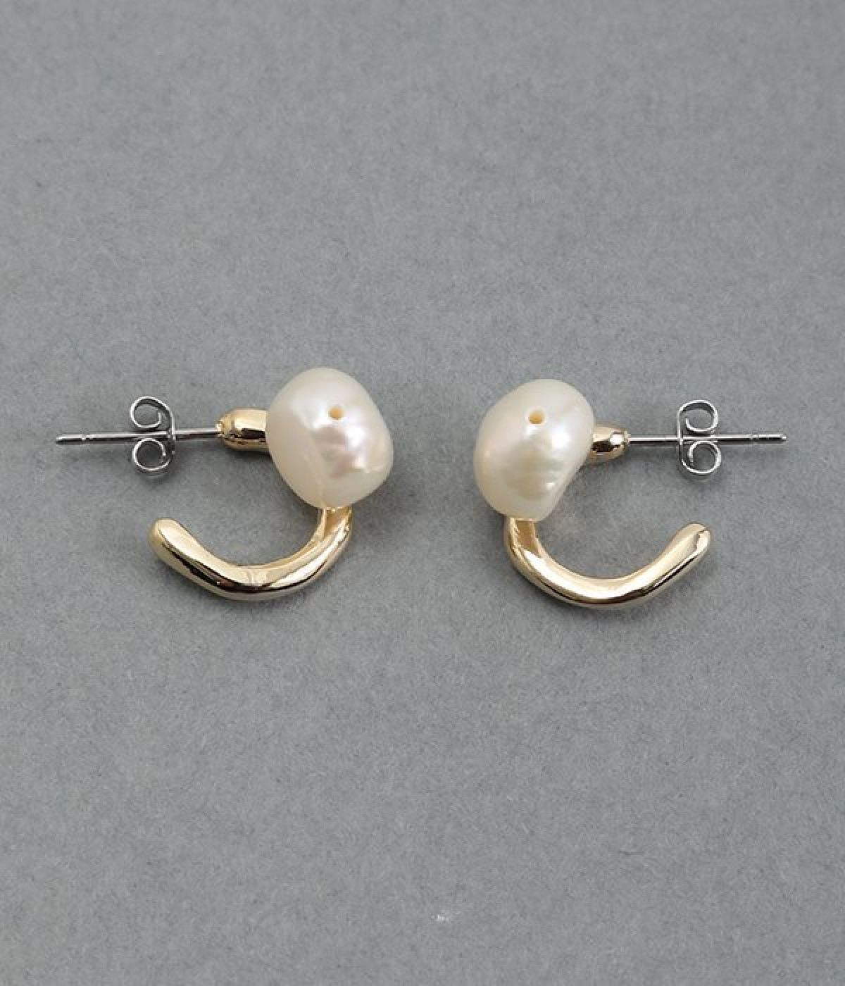 freshwater　pearl　mini　ピアス(ゴールド-ONESIZE)