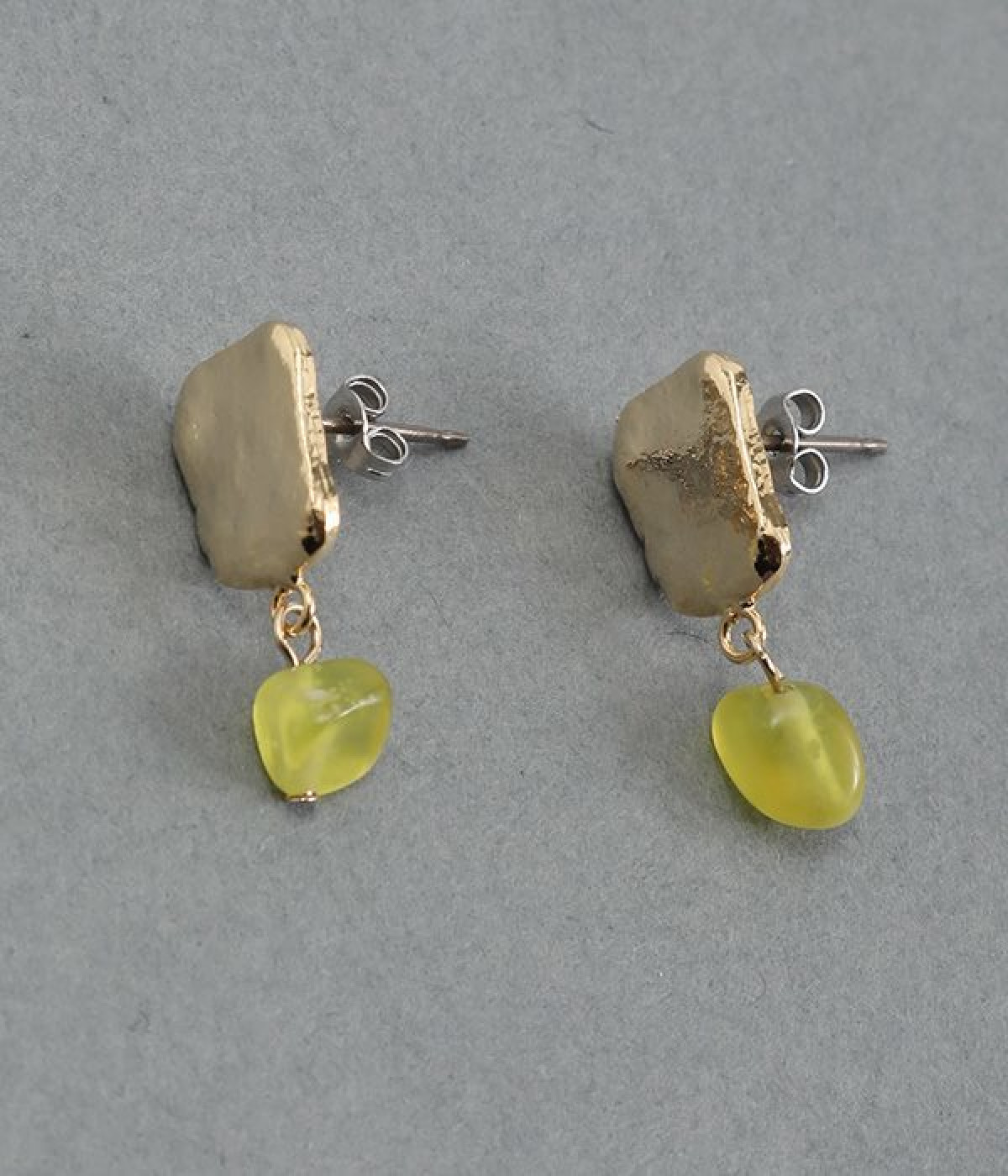 olive　jade×metal　ピアス(ゴールド-ONESIZE)