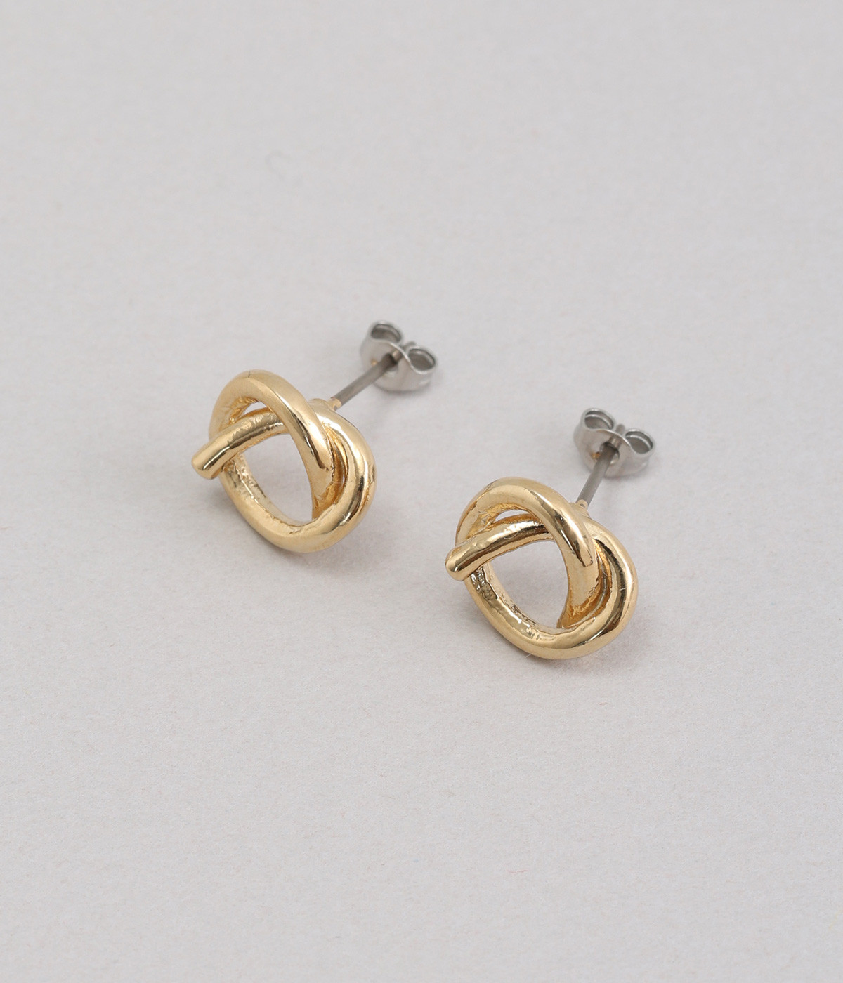 knot motif　ピアス(ゴールド-ONESIZE)
