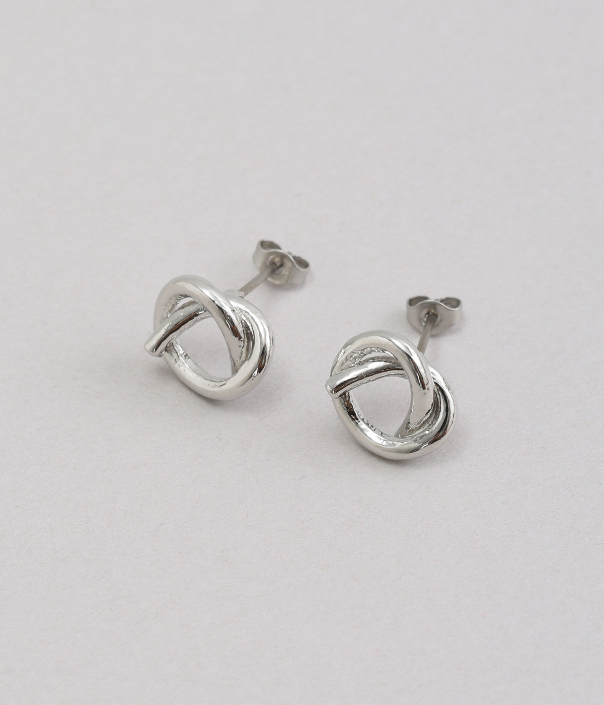 knot motif　ピアス(シルバー-ONESIZE)