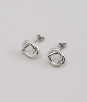 knot motif　ピアス(シルバー-ONESIZE)