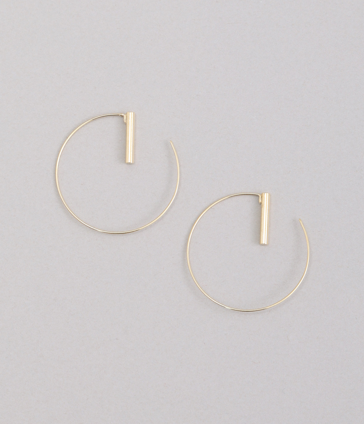 hoop bar　ピアス(ゴールド-ONESIZE)