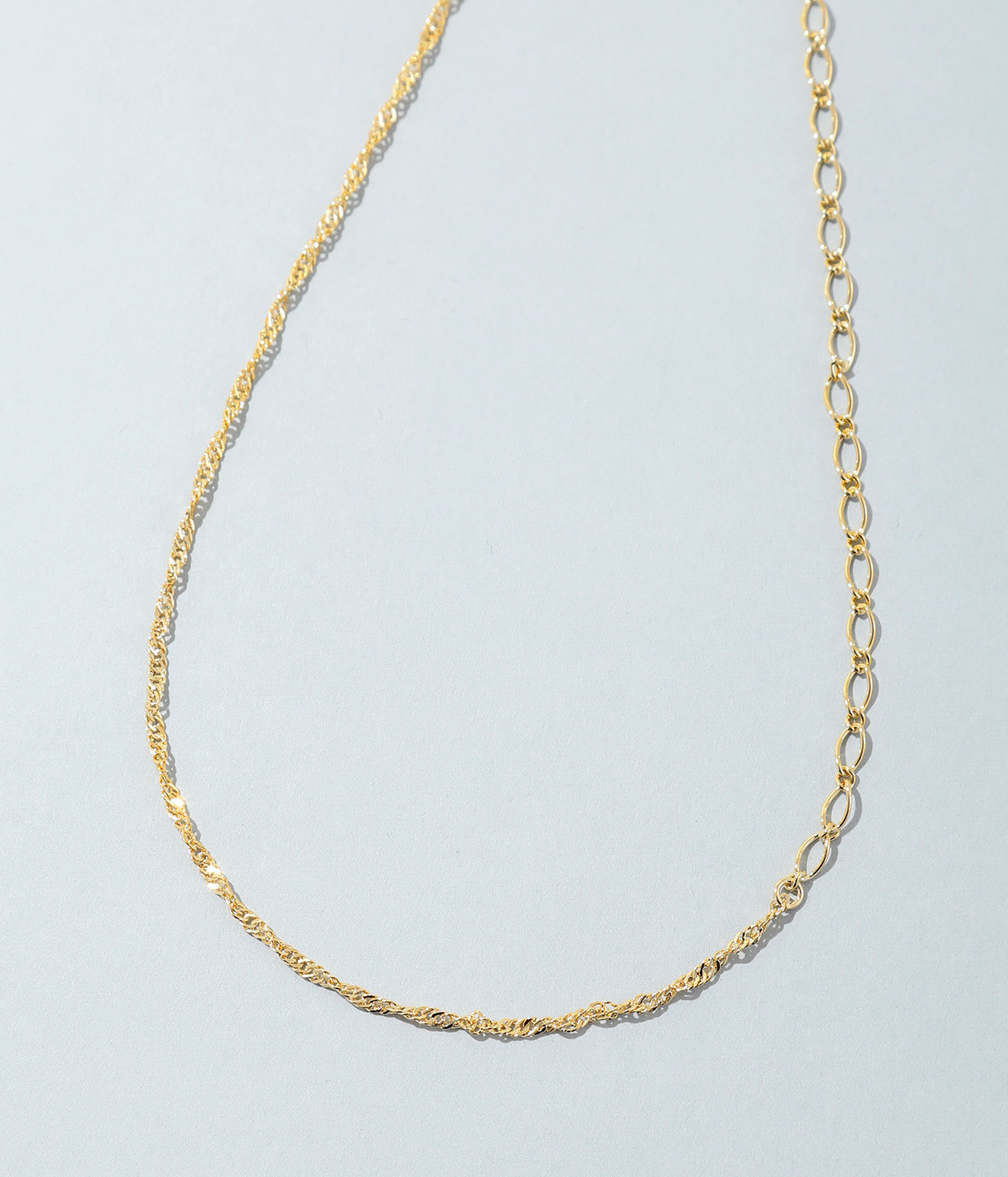mixed chain ネックレス(ゴールド-ONESIZE)