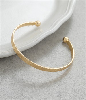 metal texture バングル(ゴールド-ONESIZE)