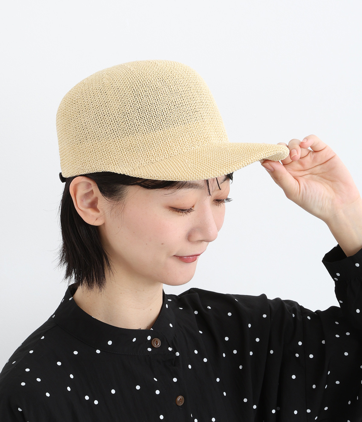 ペーパー　キャップ(オフホワイト-ONESIZE)